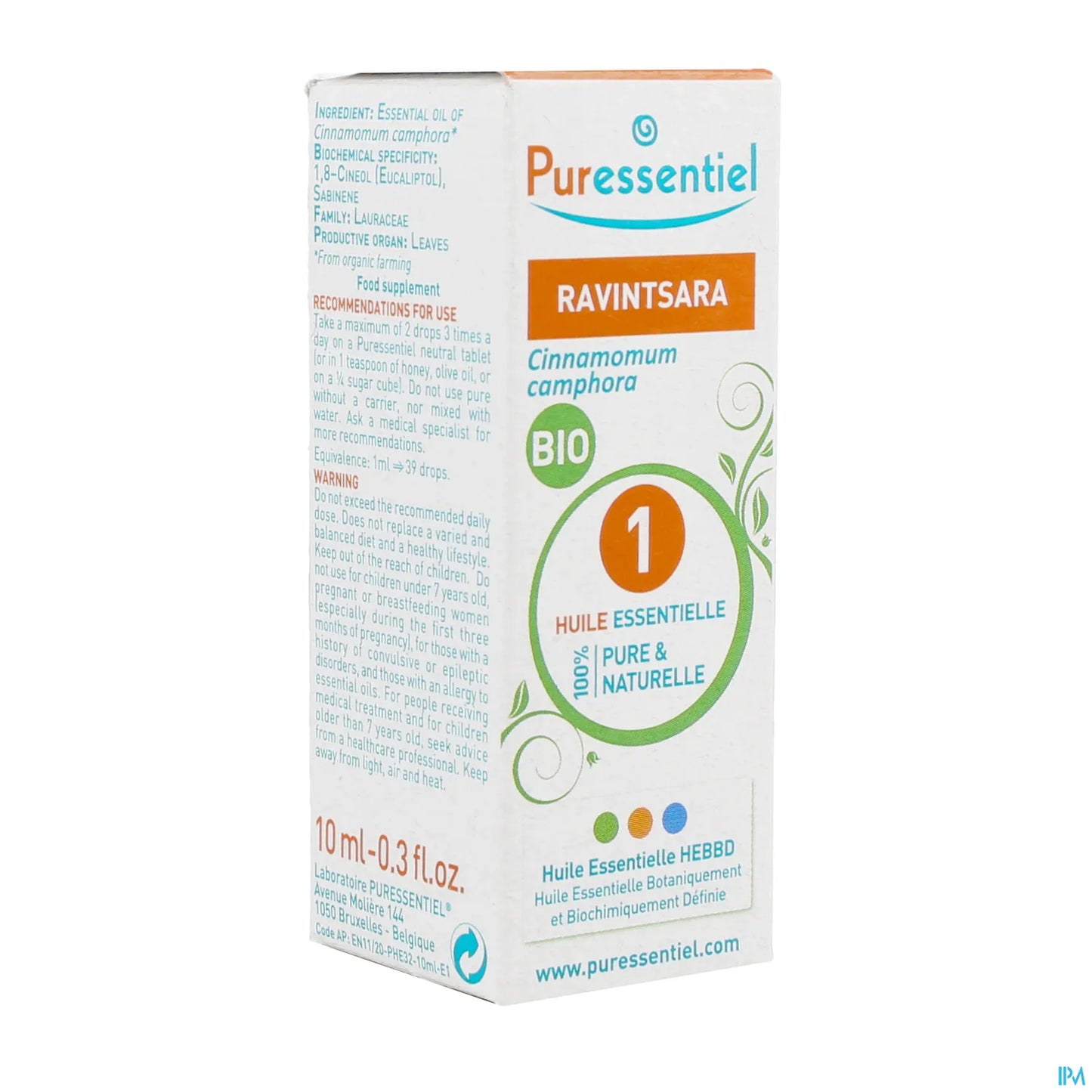 Olio essenziale di Ravintsara biologico 10 ml