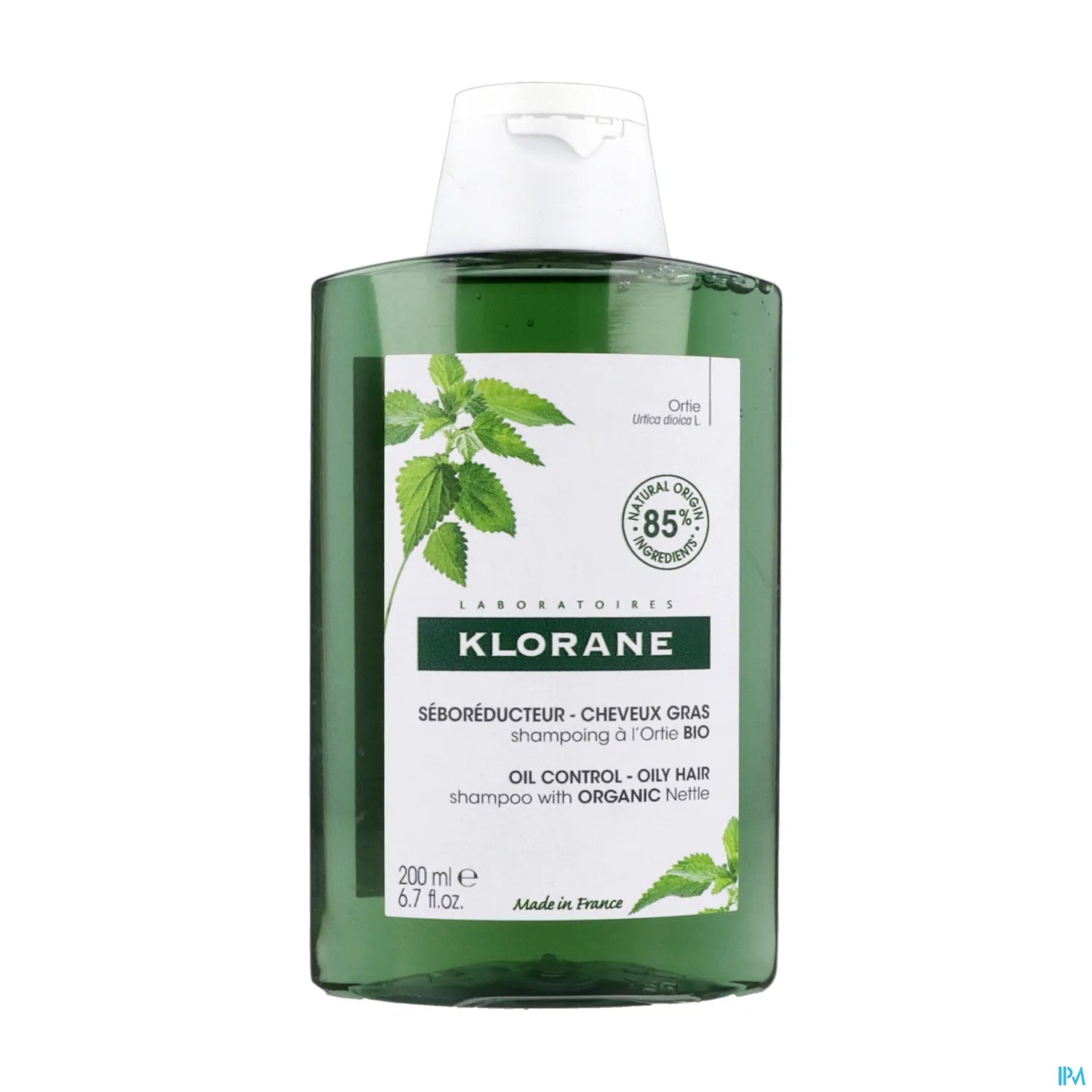 Shampooing Séborégulateur à l'Ortie pour Cheveux Gras 200ml