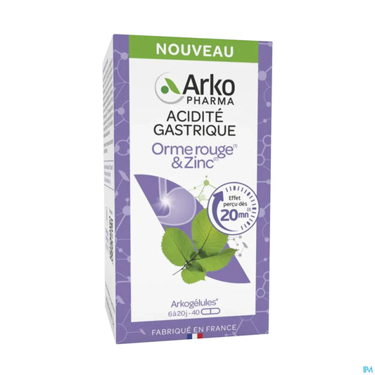 Arkogélules Acidità Gastrica Olmo Rosso e Zinco 40 Capsule