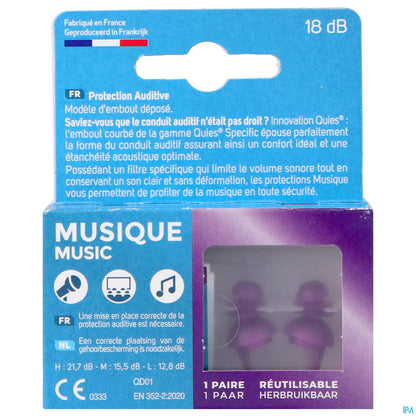 Protection Auditive Spécifique Musique 1 Paire