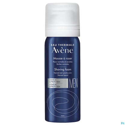 Men Mousse à Raser 50ml Format Voyage Peaux Normales et Sensibles Barbes Normales