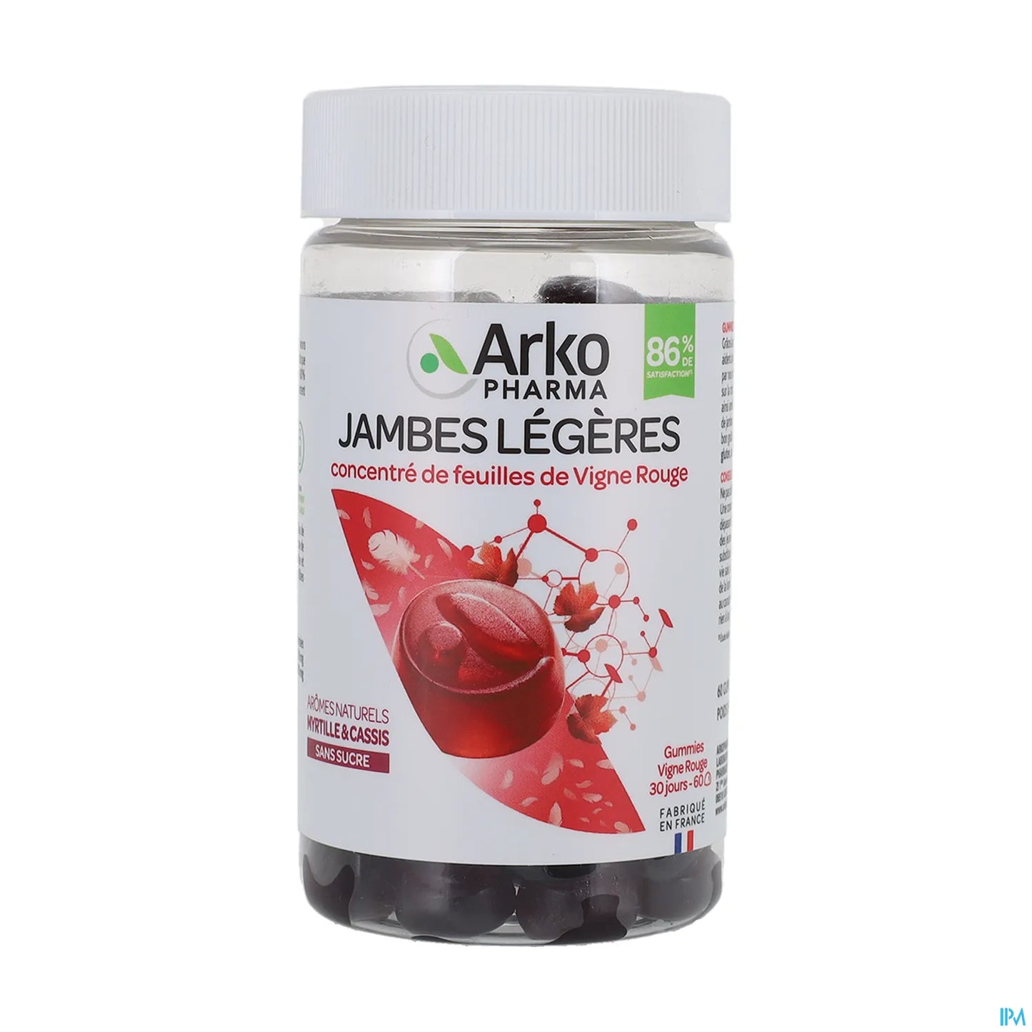 Vigne Rouge 60 Gummies Jambes Légères