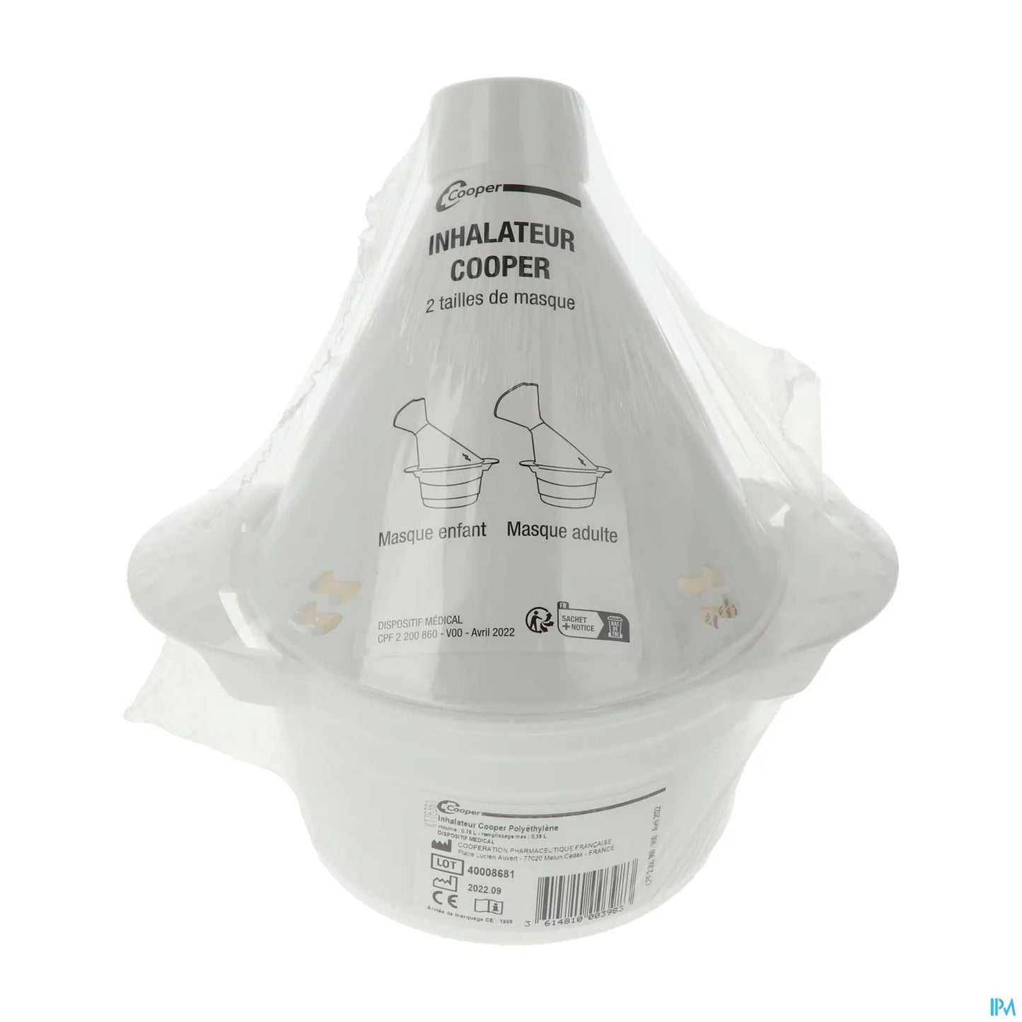 Inhalateur Adulte Polyethylene Bleu Blanc