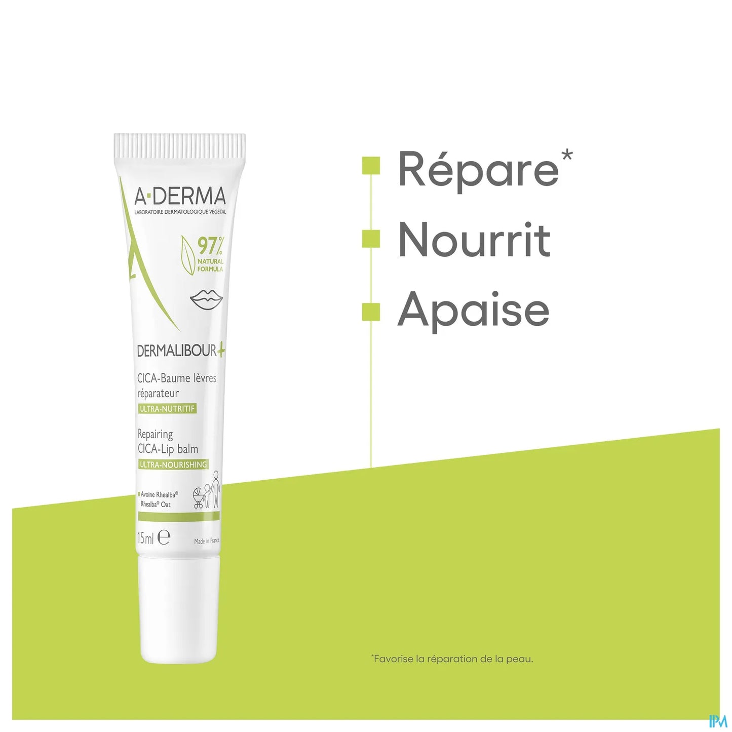 Dermalibour Cica+ Lèvre 15 ml