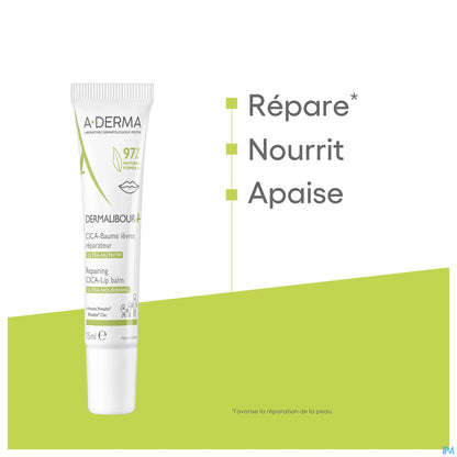 Dermalibour Cica+ Lèvre 15 ml