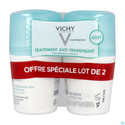 Deodorante antitraspirante roll-on intenso 48h 2x50ml