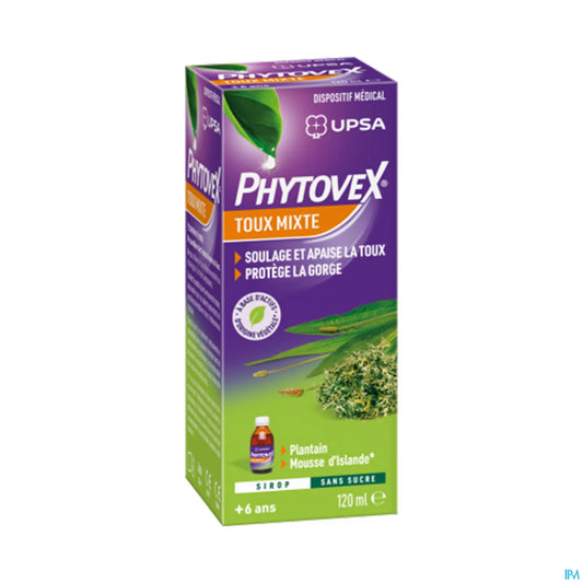 Phytovex Sciroppo per la tosse mista senza zucchero 120 ml
