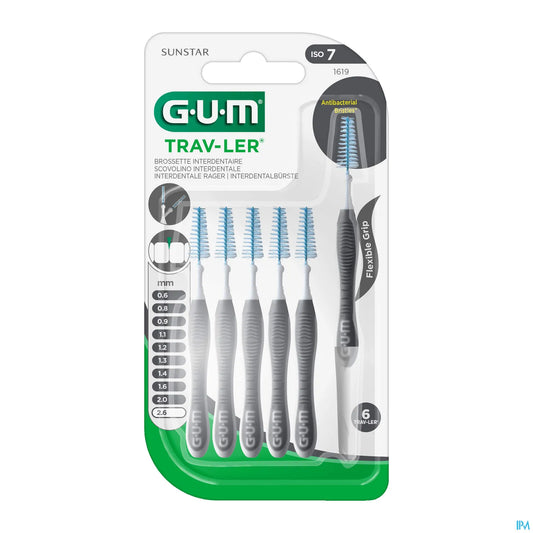 Spazzolino interdentale da viaggio GUM Trav-Ler 2,6 mm 6 unità
