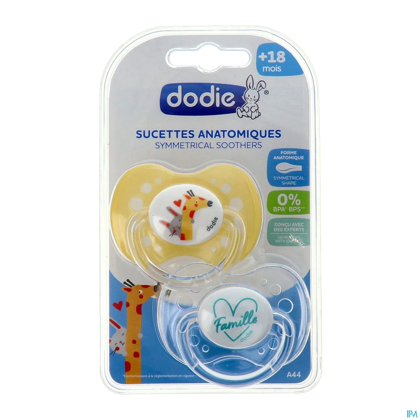 Set di 2 ciucci anatomici in silicone 18 mesi