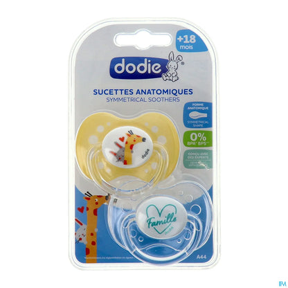 Set di 2 ciucci anatomici in silicone 18 mesi