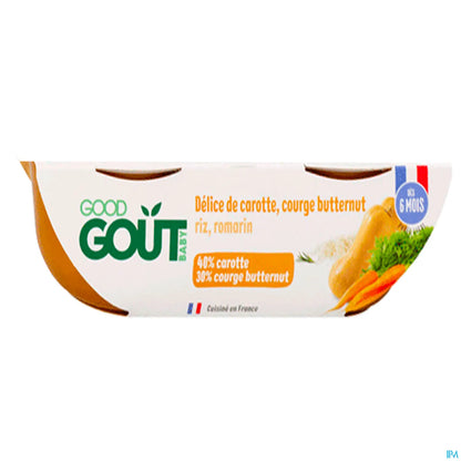 BIO Purée de Butternut et Carotte 2x190g