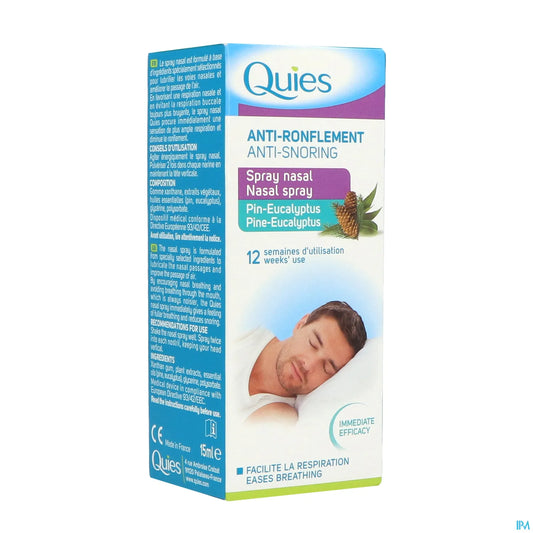 Anti-Ronflement Spray Nasal Pin Eucalyptus 15ml
