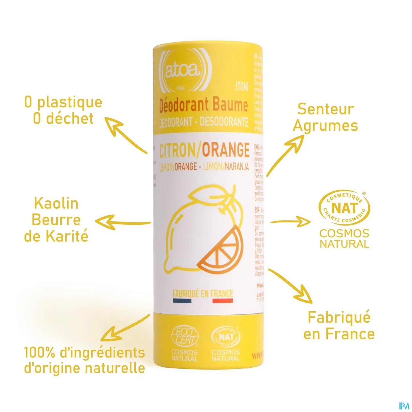 Deodorante al balsamo di agrumi 100 g