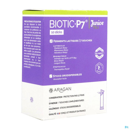 Biotic P7 Junior Boîte de 10 Sticks
