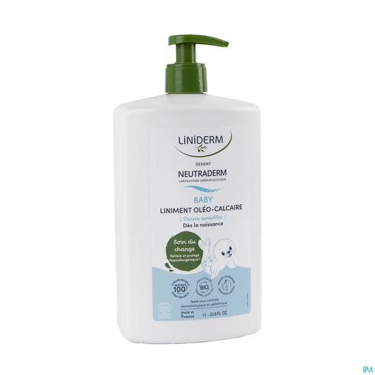 Neutraderm Liniment Oléo Calcaire Bio Flacon Pompe 1 L