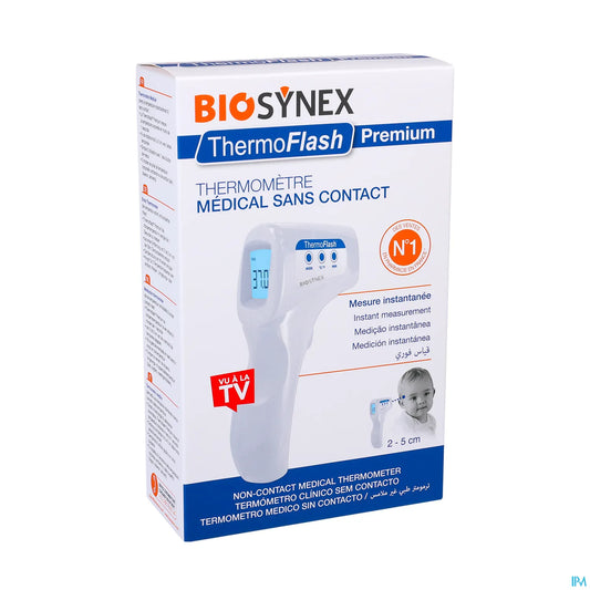 Biosynex Exacto ThermoFlash Premium Non-Contact Thermometer White 1 Unit