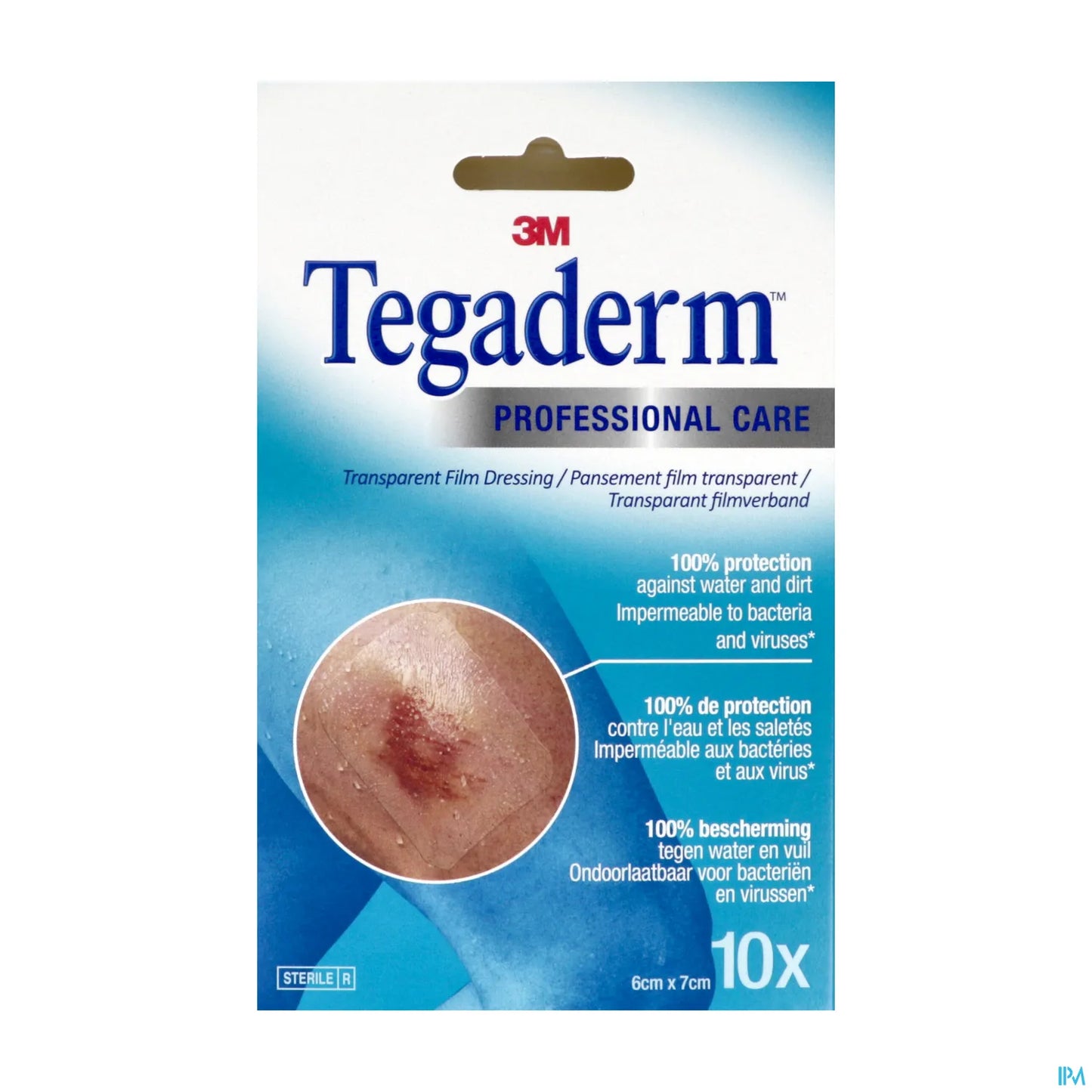 Tegaderm Pansement Film Transparent 6 x 7 cm Boîte 10 Unités