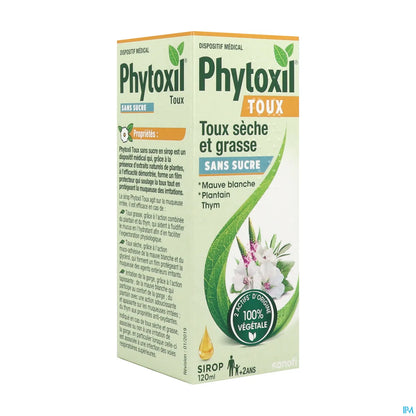 Sanofi Phytoxil Sans Sucre Sirop Toux 120ml