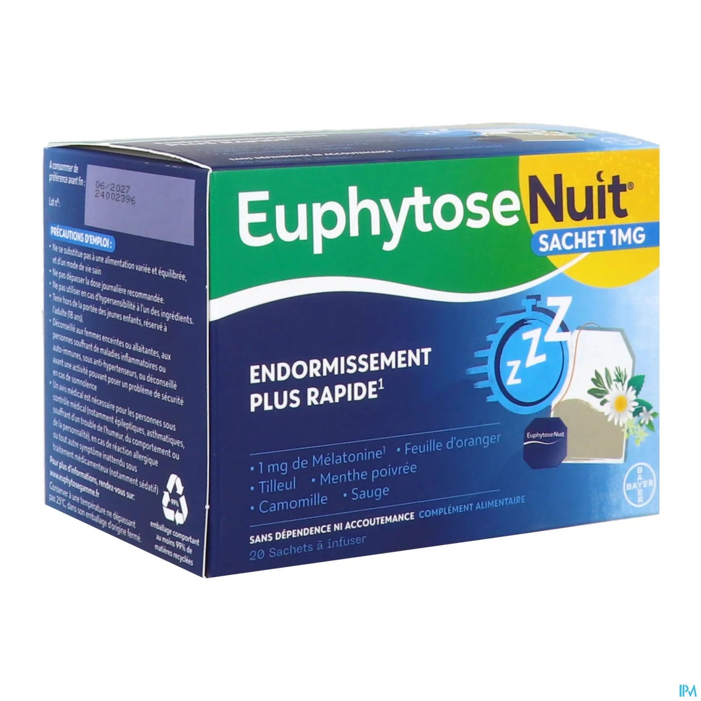 Euphytose Nuit Infusion 20 Sachets