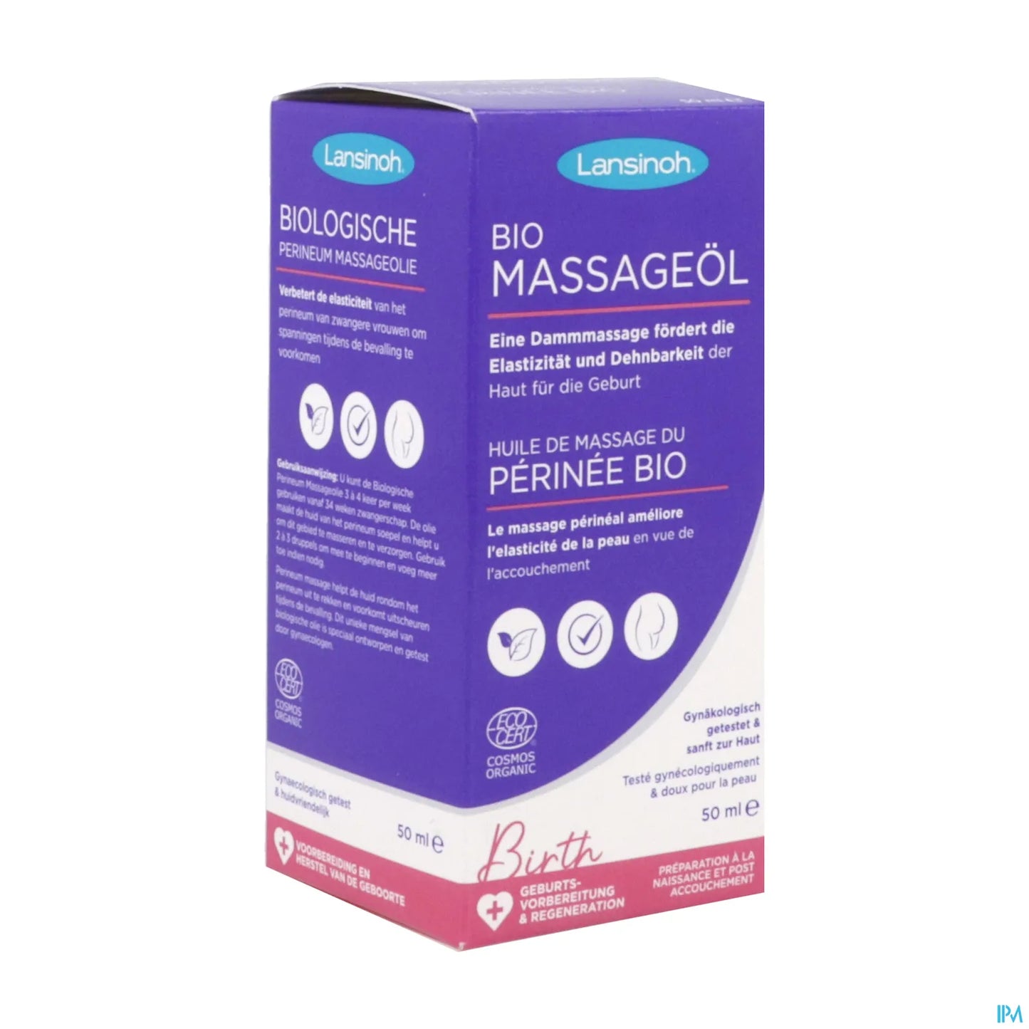 Olio per massaggio perineale biologico 50 ml