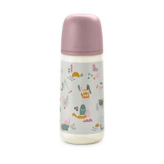 Biberon Walk In The Park 360ml Silicone Rose