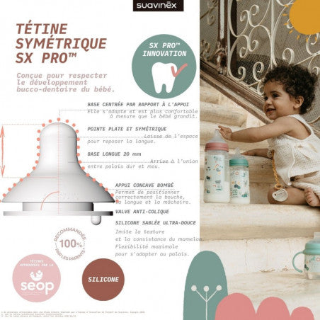 Biberon Walk In The Park Vert 360ml Silicone