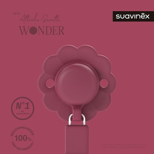 Wonder Viva Magenta Clip per ciuccio in silicone