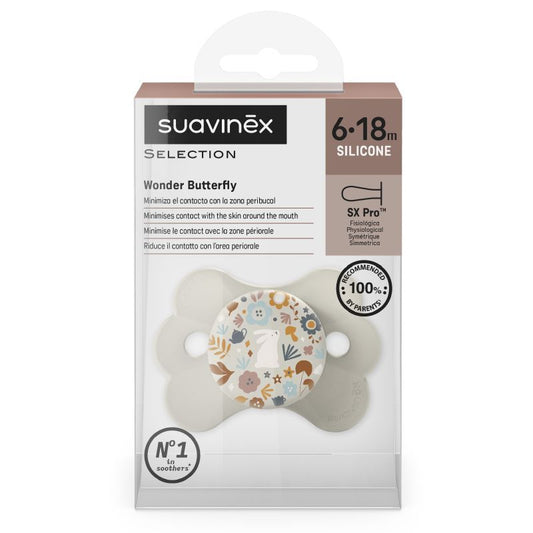 Ciuccio Wonderland SX Pro in silicone 6-18 mesi Liberty Beige