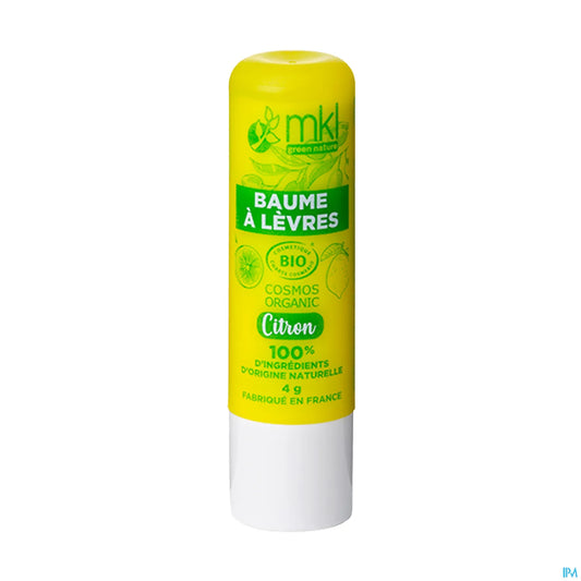 Green Nature Baume à Lèvres Bio Citron 4g