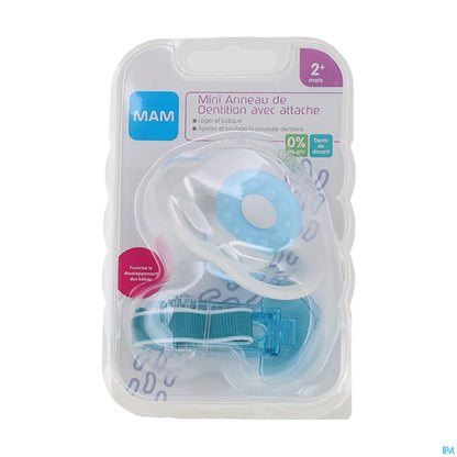 Mini anello da dentizione con clip +2 mesi