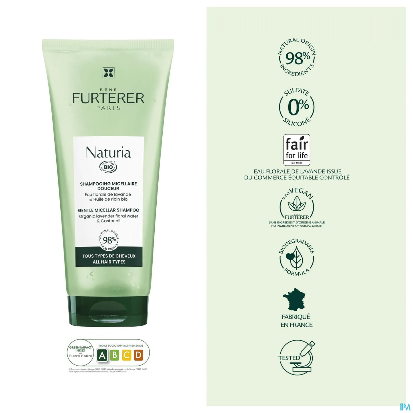 Naturia Shampooing Micellaire Douceur Bio Sans Sulfates 200ml