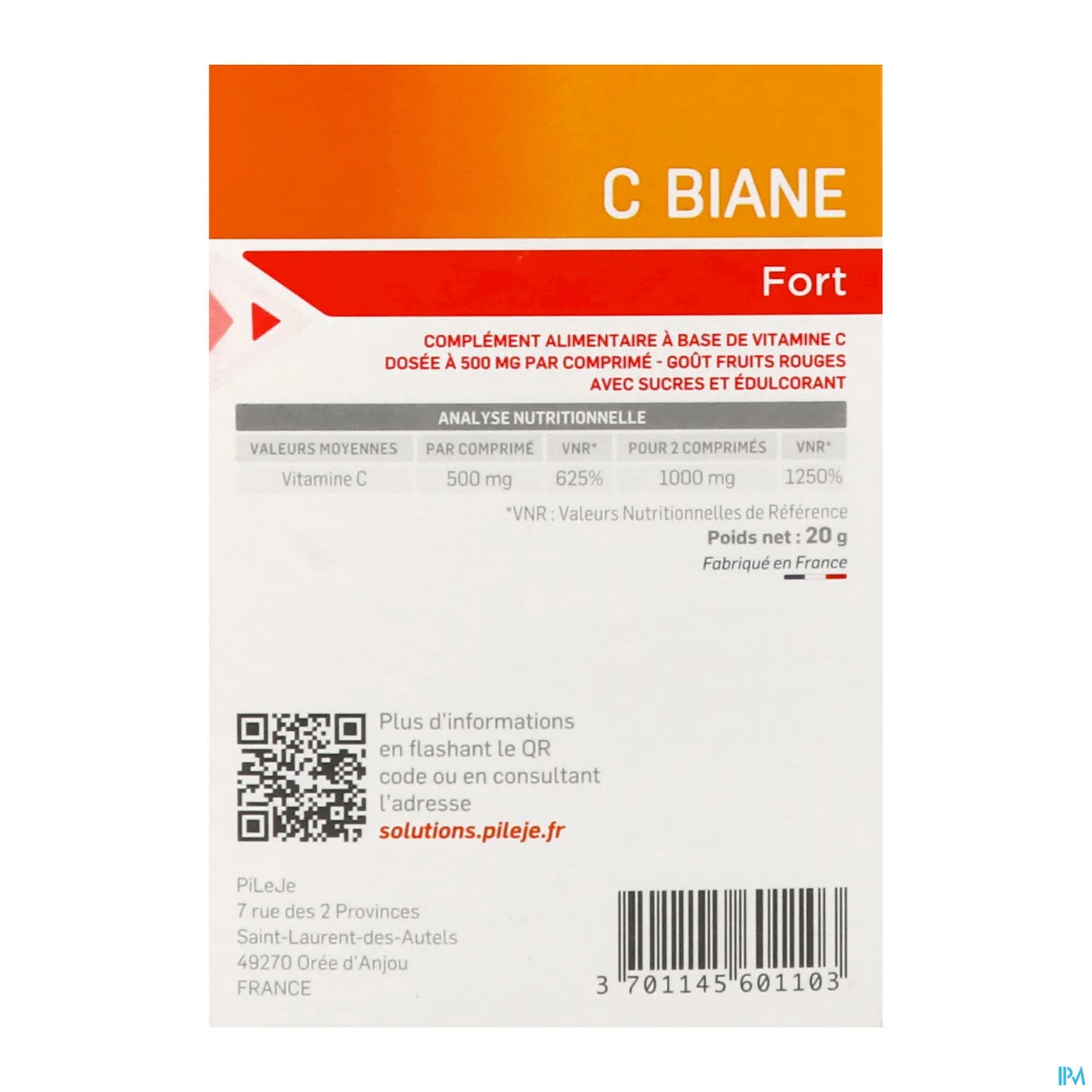 C Biane Fort 12 Chewable Tablets