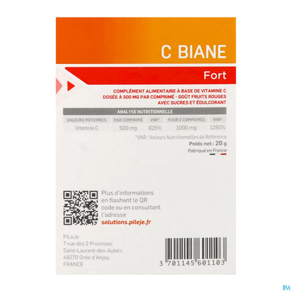 C Biane Fort 12 Chewable Tablets