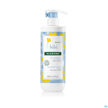 Klorane Bébé Lait de Toilette sans Rinçage 500 mL