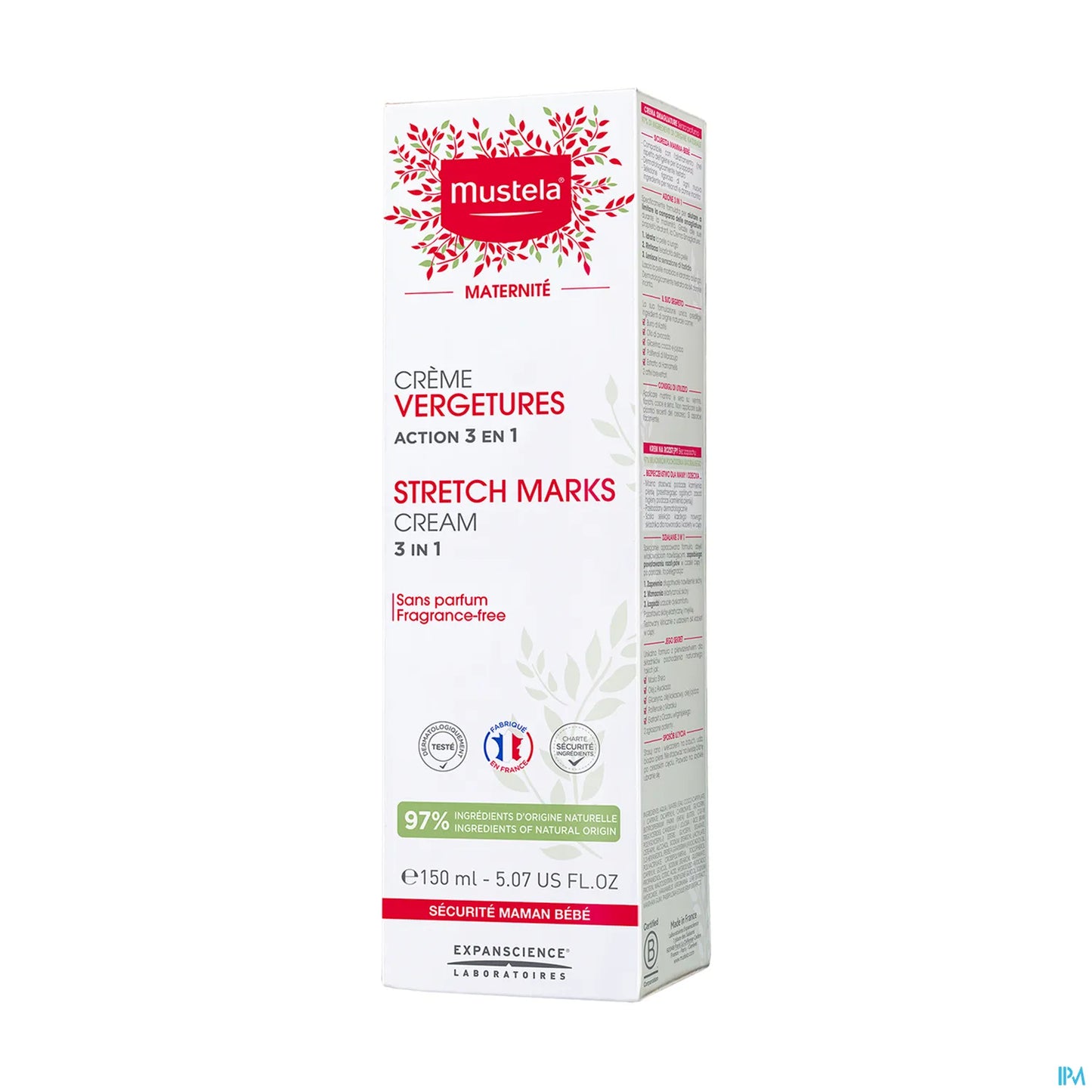 Maternity Stretch Mark Cream Fragrance Free 150 ml