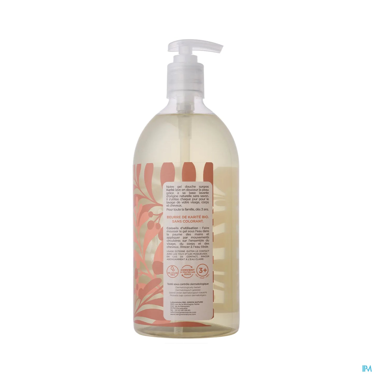 Green Nature Gel Douche Surgras Karité Bio 1L