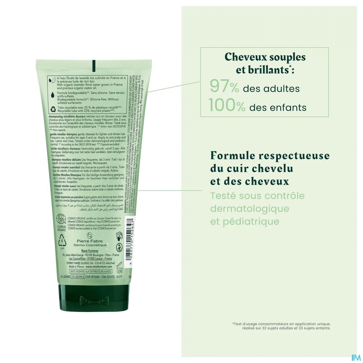 Naturia Shampooing Micellaire Douceur Bio Sans Sulfates 200ml