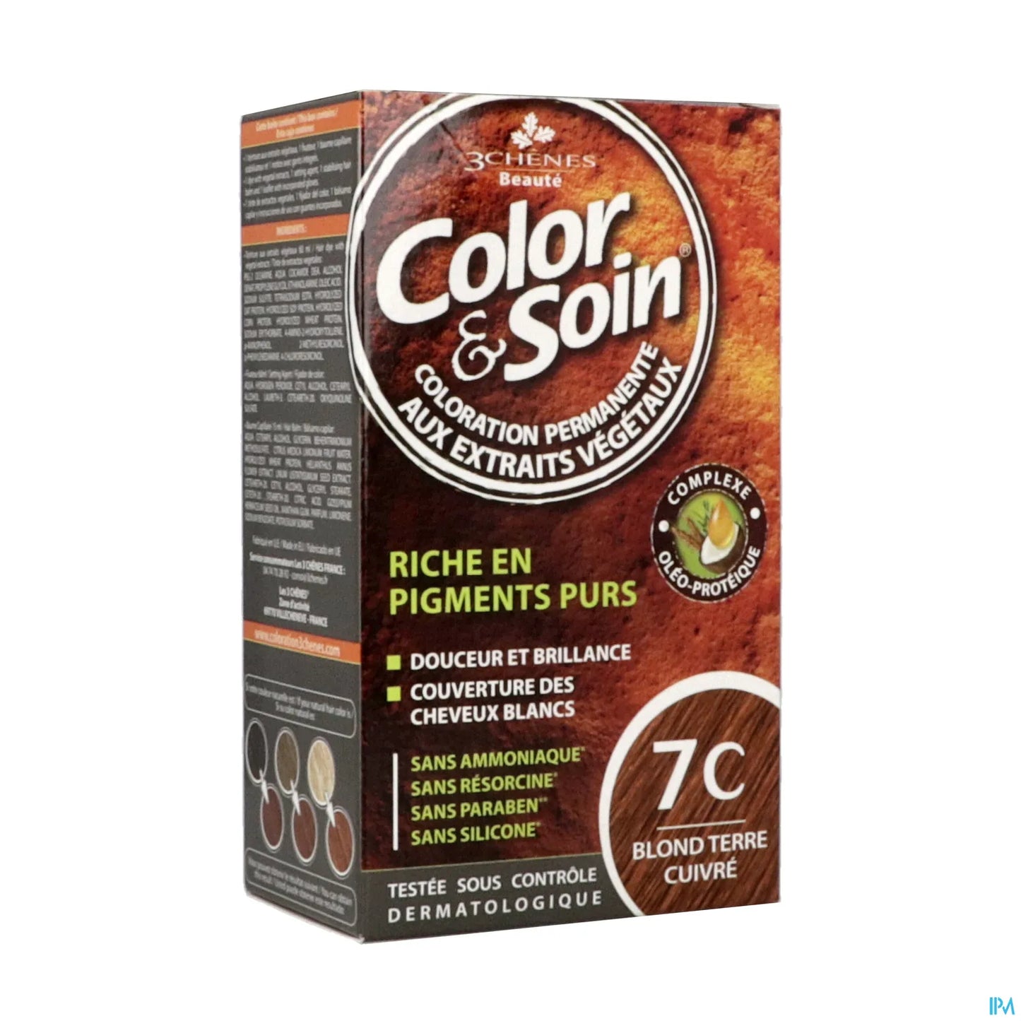 Coloration Permanente 7C Blond Terre Cuivré