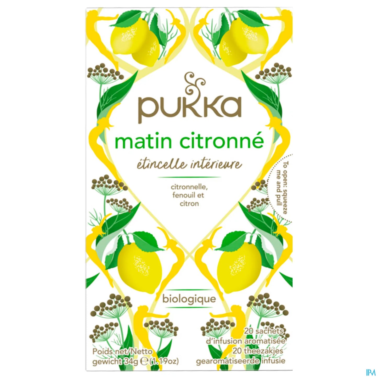 Infuso mattutino al limone biologico 20 bustine