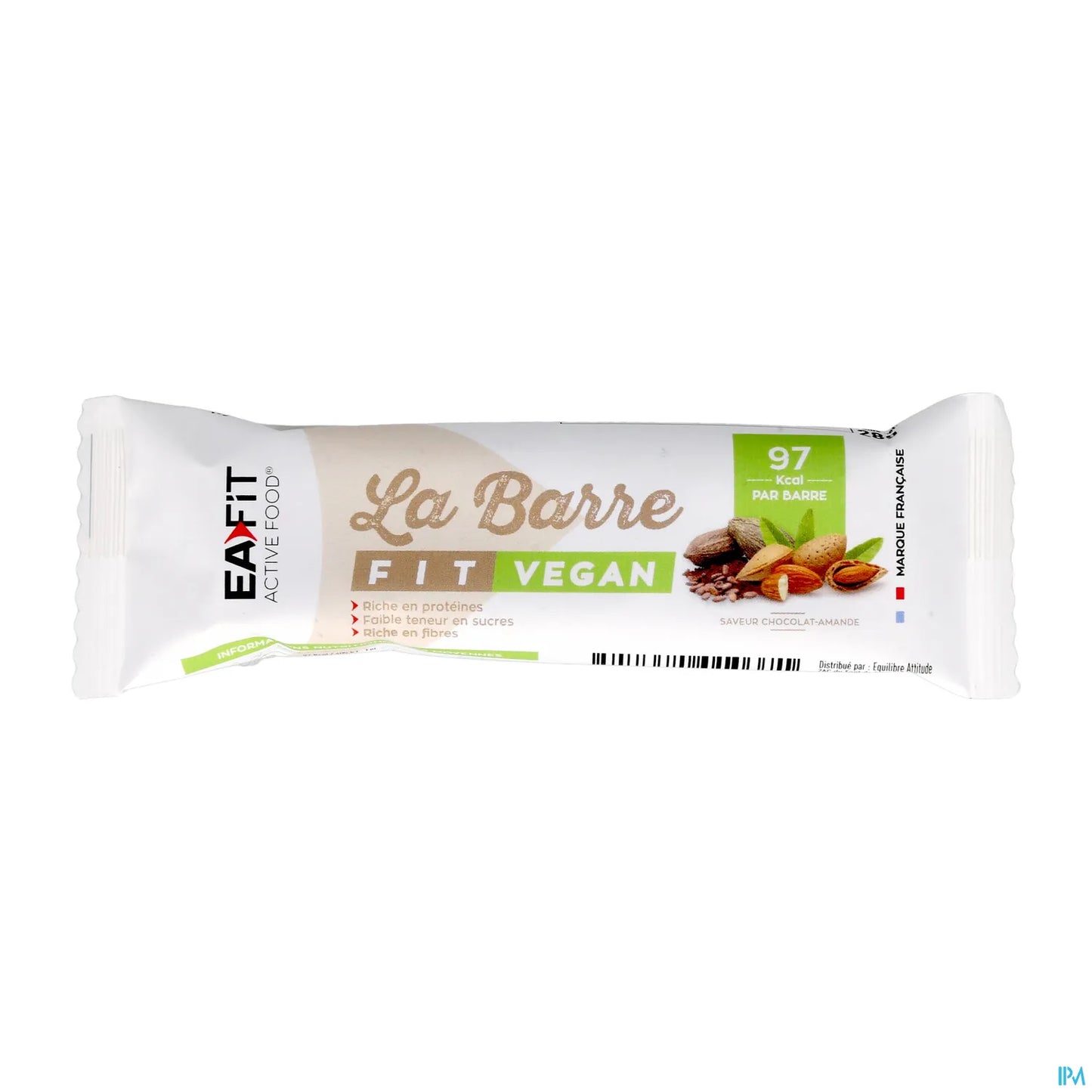 Barre Fit Vegan Chocolat Amande 28g