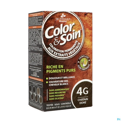 3 Chênes Color &amp; Soin Castagna Dorata 4G - Kit Colorante