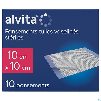 Sterile Vaseline Tulle Dressing 10x10 cm x10