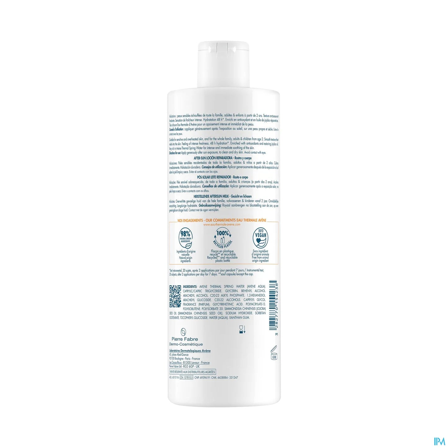 Gel Latte Riparatore Doposole 400ML