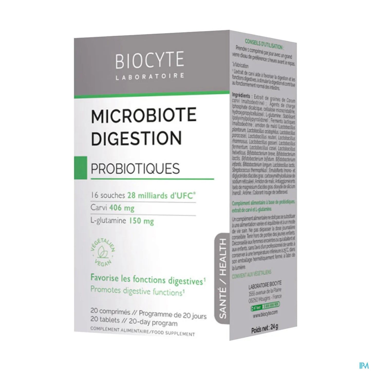 Microbiote Digestion 20 Tablets