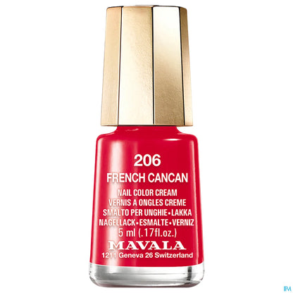 Mini Color 206 French Cancan Cream Nail Polish 5ml