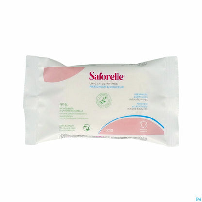 Lingettes Intimes Biodégradables Pocket 10 Lingettes