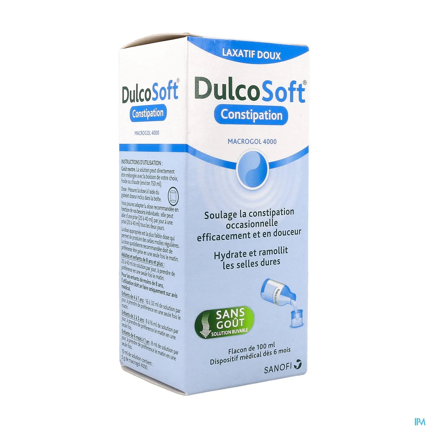 Sanofi Dulcosoft Constipation Laxatif Doux Solution Buvable 100ml