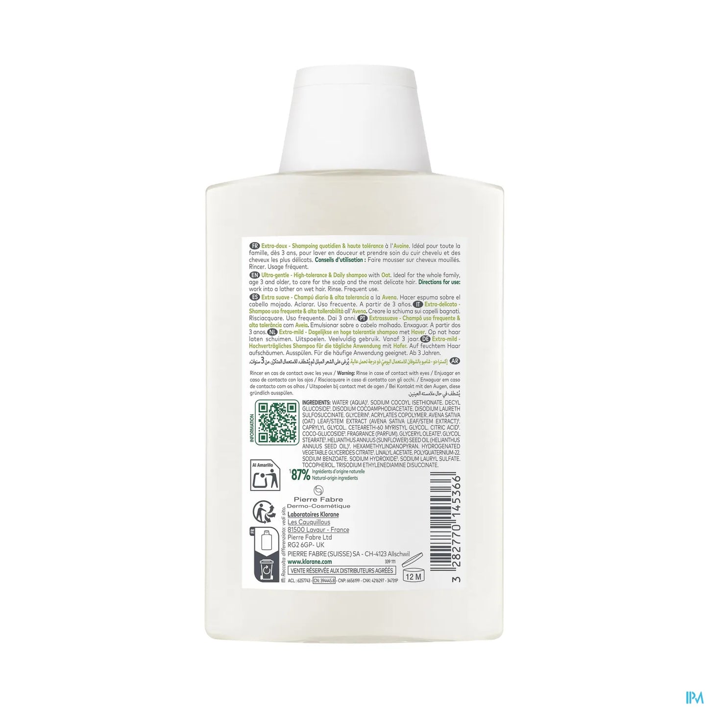 Shampoo all'avena extra delicato 200 ml