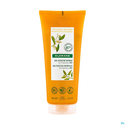 Gel doccia nutriente con cupuaçu biologico e fiori d'arancio 200 ml