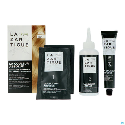 Couleur Absolue 8.00 Blond Clair Coloration Permanente Sans Ammoniaque